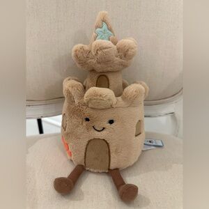 Jellycat NWT Amuseables Sandcastle Authentic